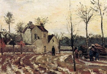  1872 Arte - Deshielo pontoise 1872 Camille Pissarro paisaje